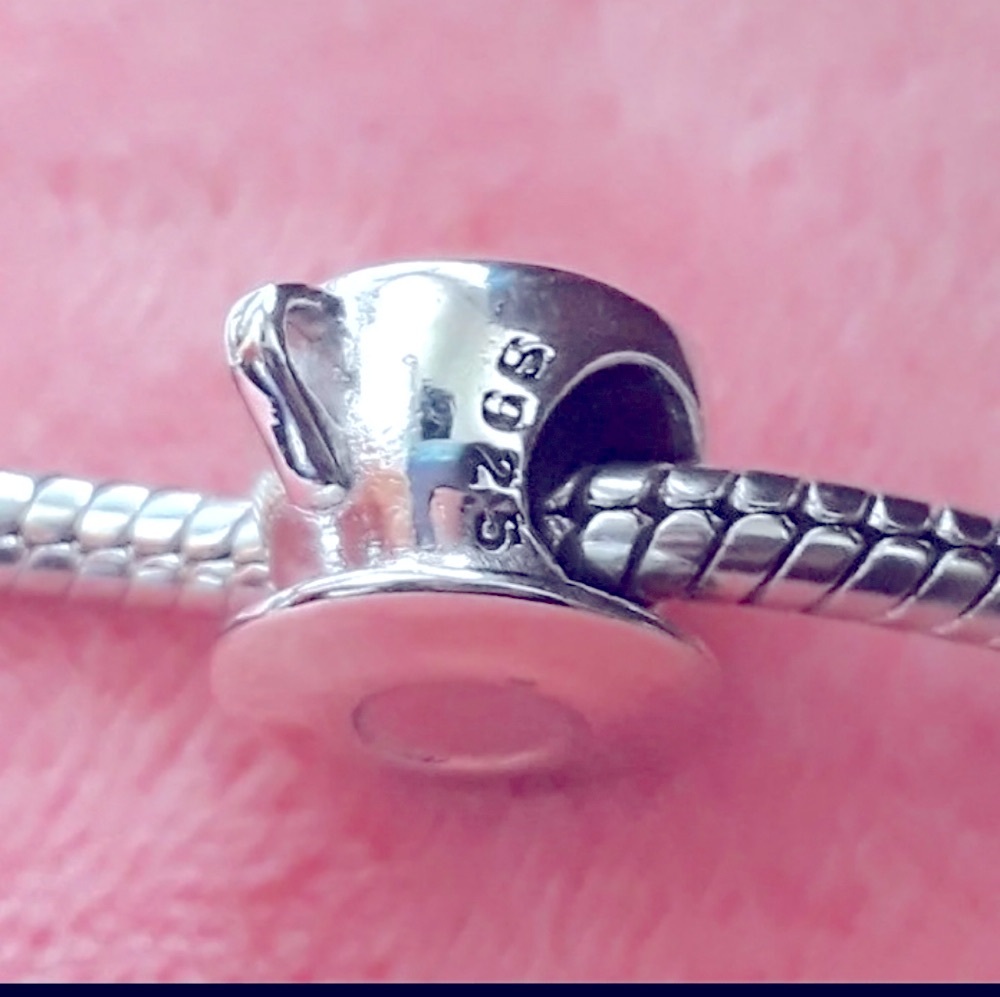 PANDORA COMPATIBLE LOVE COFFEE S925 STERLING SILVER CHARM - Picture 3 of 4